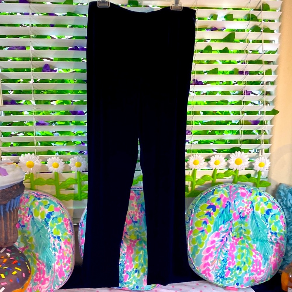 Ellen Figg black velvet pants